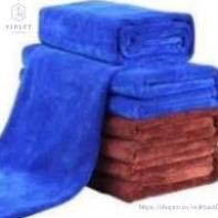 Khăn lau đa năng siêu thấm hút Microfiber- loại dầy khăn lau xe ô tô siêu thấm, siêu bền không phai mầu, không sổ lông