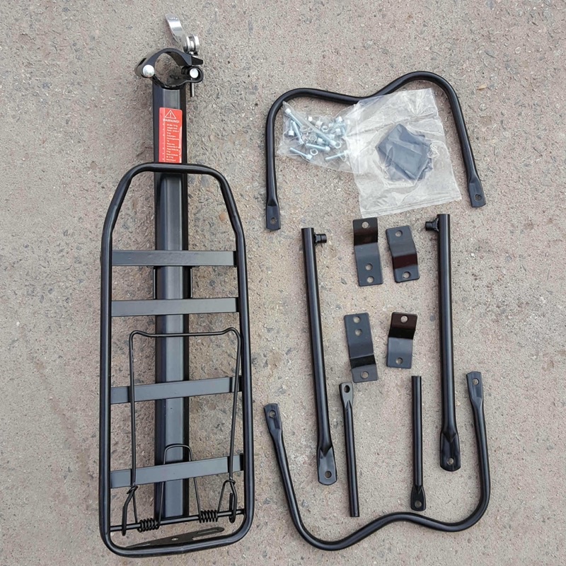 Giá thồ hàng giá chở hàng giá đèo hàng sau xe đạp chịu lực tháo lắp nhanh