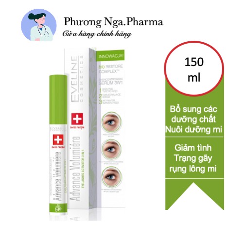 Tinh chất dưỡng dài mi 3 trong 1 advance volumiere EVELINE 10ml
