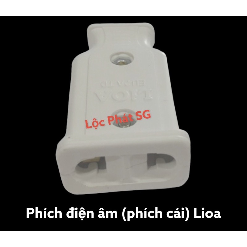 Phích cắm điện chân tròn/dẹp, Phích nối âm Lioa, chuôi cắm điện đực, chuôi cắm cái Việt Nam chất lượng cao