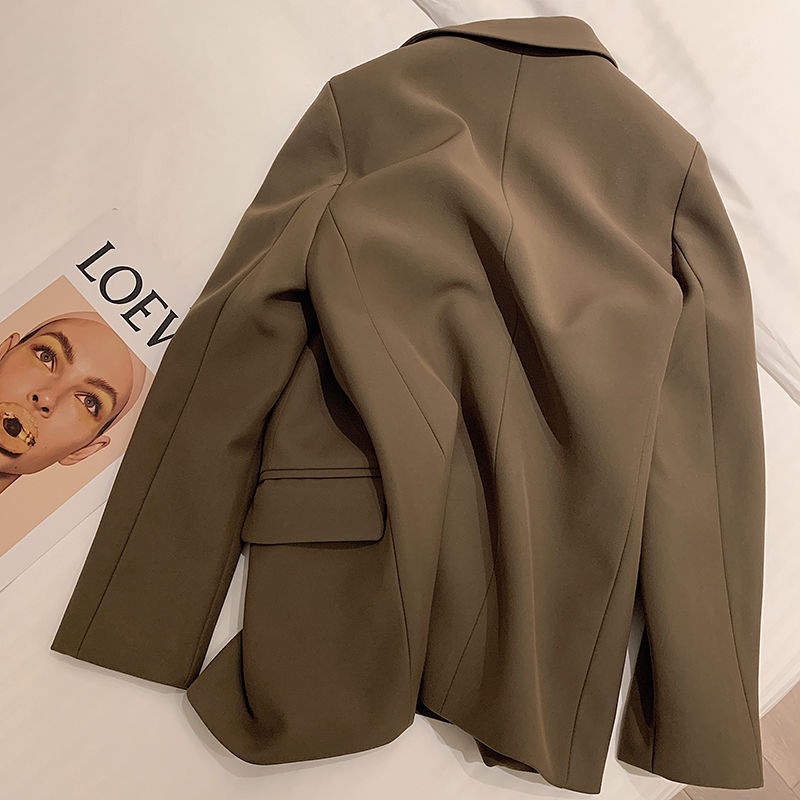 Áo Khoác Vest Màu Đen Phong Cách Hàn Quốc Thời Trang Xuân Thu 2022