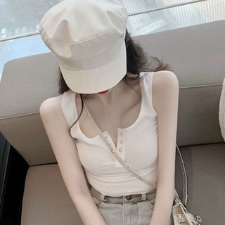 ÁO DÂY CROPTOP NÚT BẤM SIÊU XINH