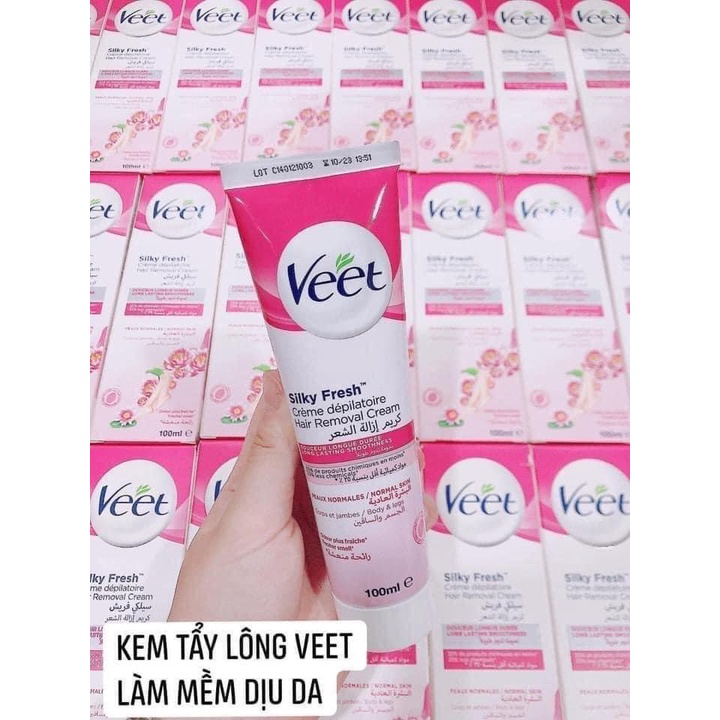 Kem tẩy lông VEET của Pháp 100ml – Cream Depilatoire