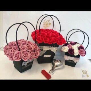 Hoa hồng sáp giỏ đẹp