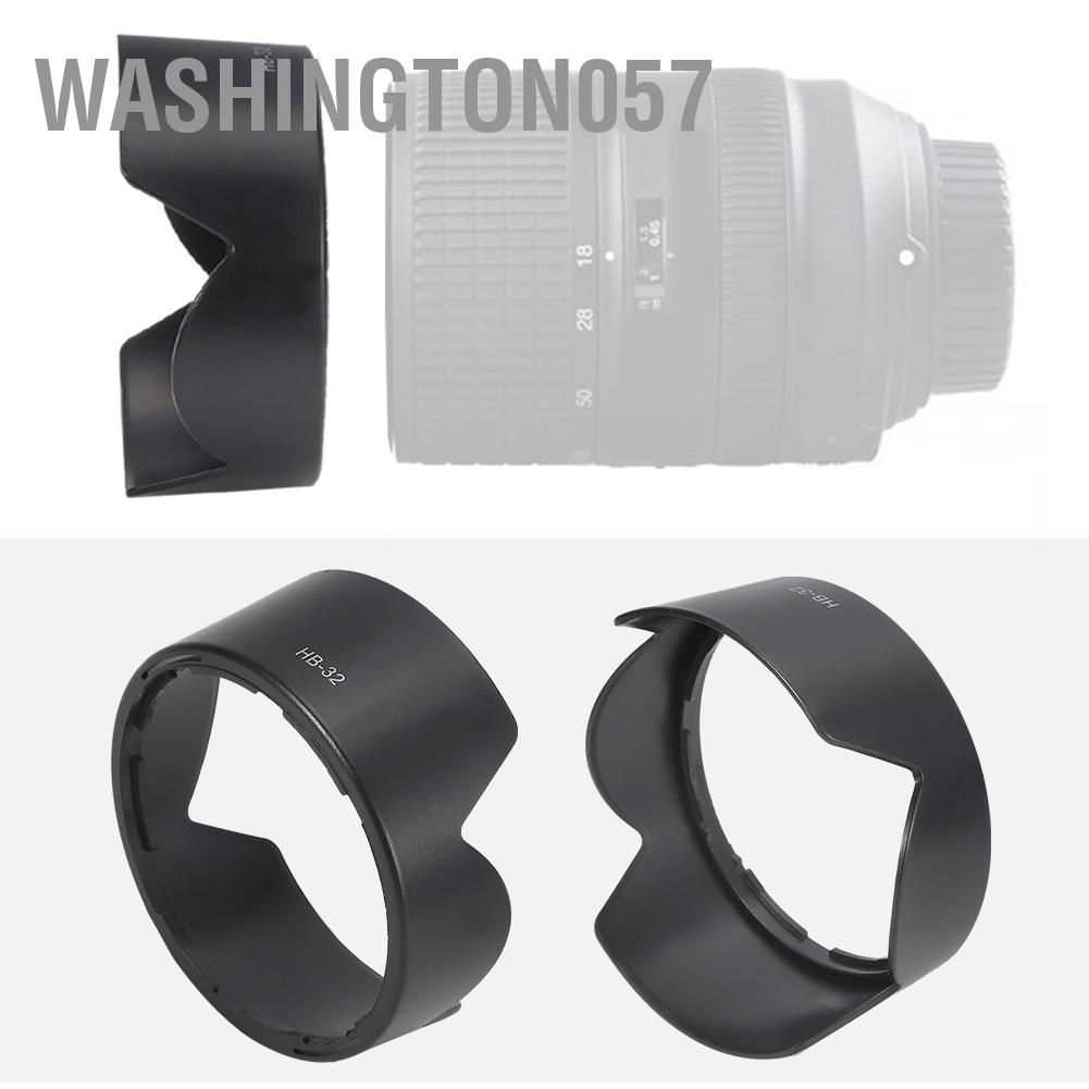 Có thể bán buôn Giá đỡ máy ảnh Loa che ống kính bằng nhựa màu đen HB‑32 Phù hợp với ống kính AF‑S DX 18‑70mm 18‑135mm Washington057 Hàng giao ngay