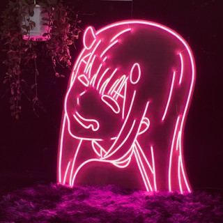 Đèn trang trí led neon sign hình ZERO TWO