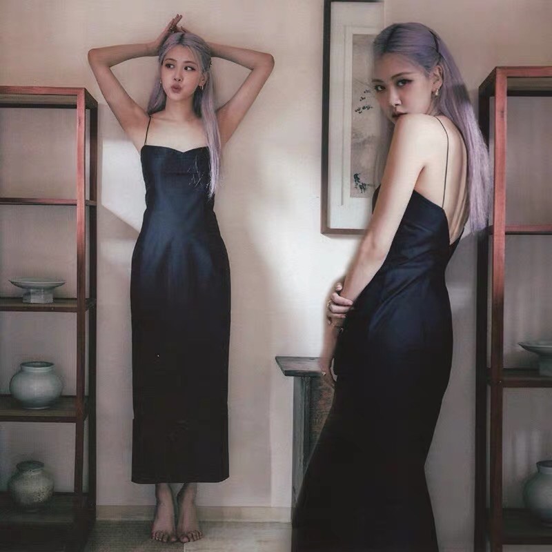 Váy 2 dây ROSE - BLACKPINK sang chảnh