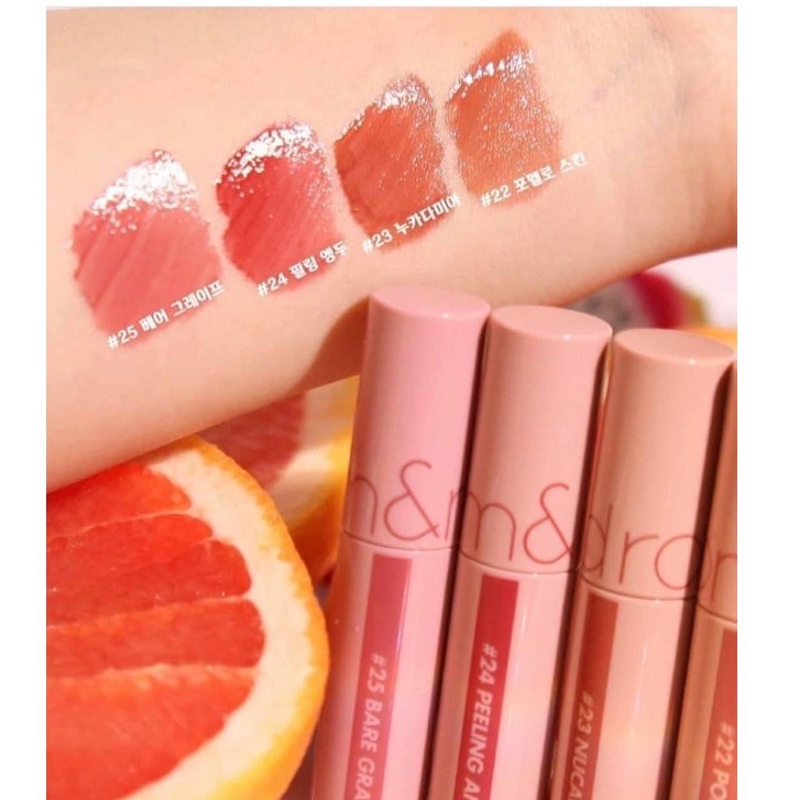 Son Tint bóng có màu Hàn Quốc plum-Tint màu 22 PomeloSkin