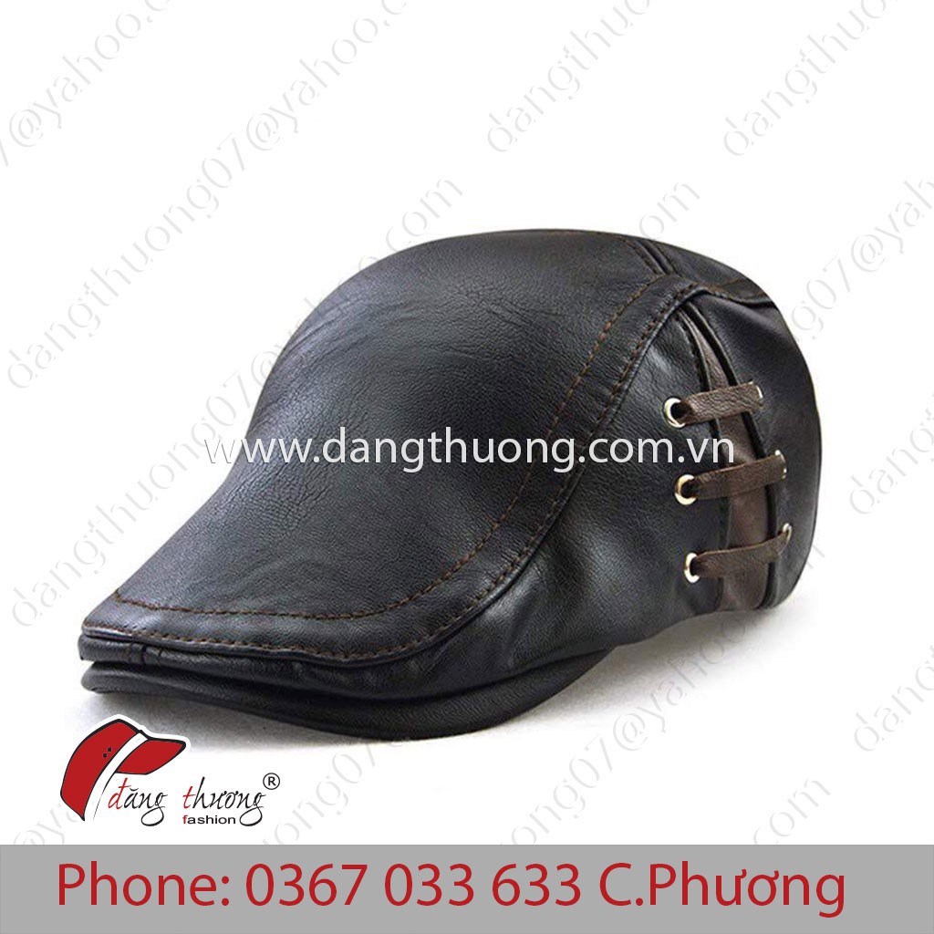 [HÀNG CÓ SẴN] [SHIP HỎA TỐC] Mũ nón cóc bere beret da Pu Đen vintage cổ điển Mũ nồi nam trung niên lớn tuổi HÌNH THẬT CL