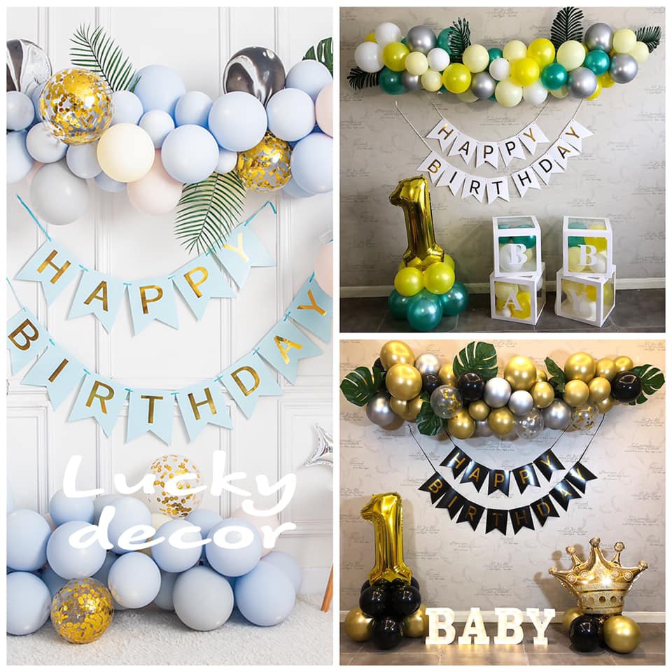 Combo Bong Bóng Trang Trí Sinh Nhật Dễ Làm (Rẻ vô địch)