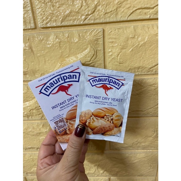 Men  khô Mauripan gói 10g dùng làm bánh mì, bánh bao