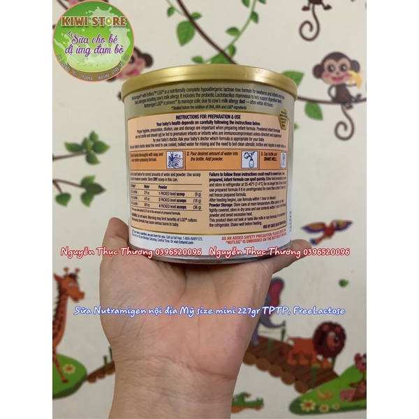 Sữa Nutramigen nội địa Mỹ size mini 227gr cho bé dị ứng đạm sữa bò