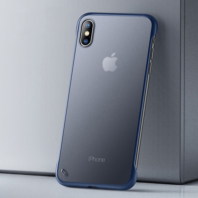 Ốp điện thoại mỏng trong suốt không viền cho iPhone 11 Pro Max 7 8 6 6S Plus X XS Max XR