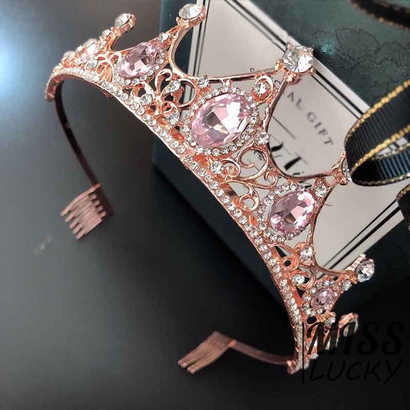 ❤HHN-VN New The Europe and The United States Beam Bridal Wedding Hair Accessories Luxurious Shiny Rh