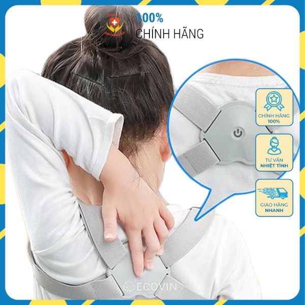 Đai Chống Gù, Đai Rung Chống Gù, Đai Gù Lưng, Đai Giúp Đứng Thẳng Cao Cấp [Hàng Chính Hãng]