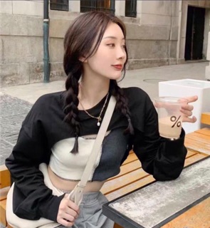 Set áo crotop kèm ba lỗ secxy