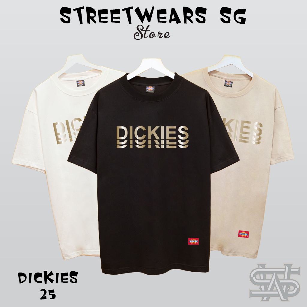 Áo Thun Dickies 3 line form rộng - T-Shirt Dickies cao cấp -DK 25- Streetwears SG