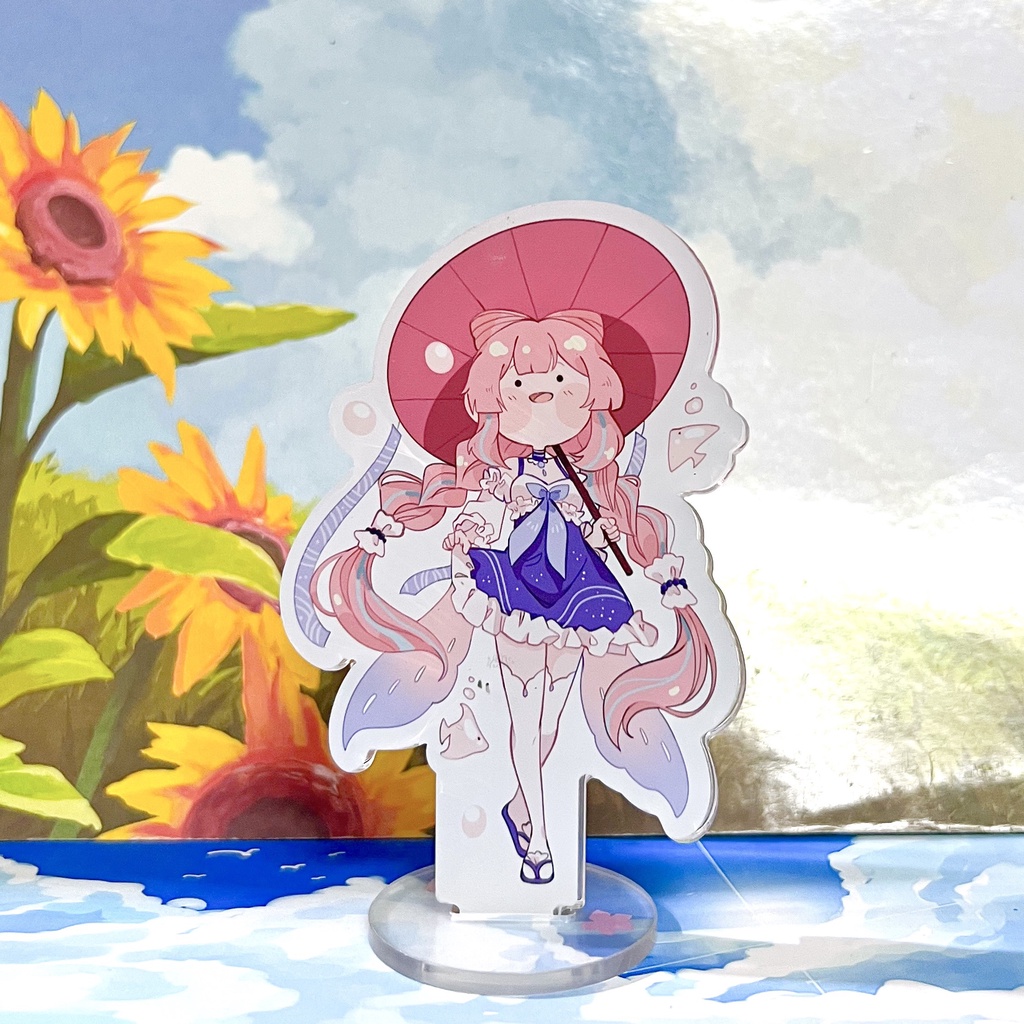 Mô hình Genshin Impact tượng acrylic standee game mica chibi trang trí trưng bày mô hình