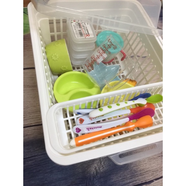 Khay Giá Úp Chén Bát, Bình Sữa Có Nắp Đậy Cho Bé (Hàng Cao Cấp Nội Địa Trung)