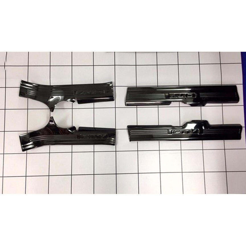 Ốp Bậc Cửa, Nẹp Bước Chân Honda City đời 2014 đến 2022 Mẫu Titan Cao Cấp (tặng kèm keo trợ dính)