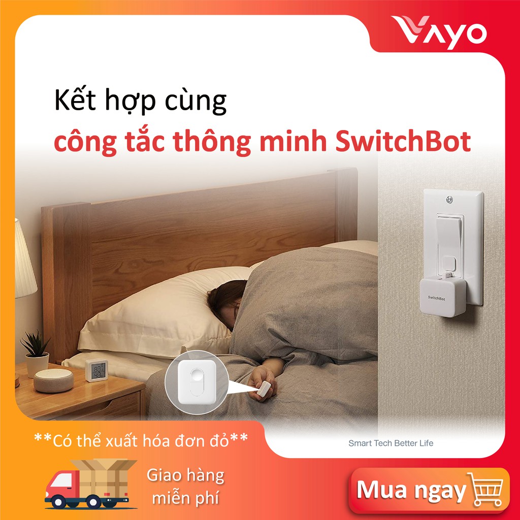 Remote thông minh - SwitchBot Remote điều khiển tích hợp Rèm thông minh và công tắc thông minh SwitchBokeetsBluetooth 5.