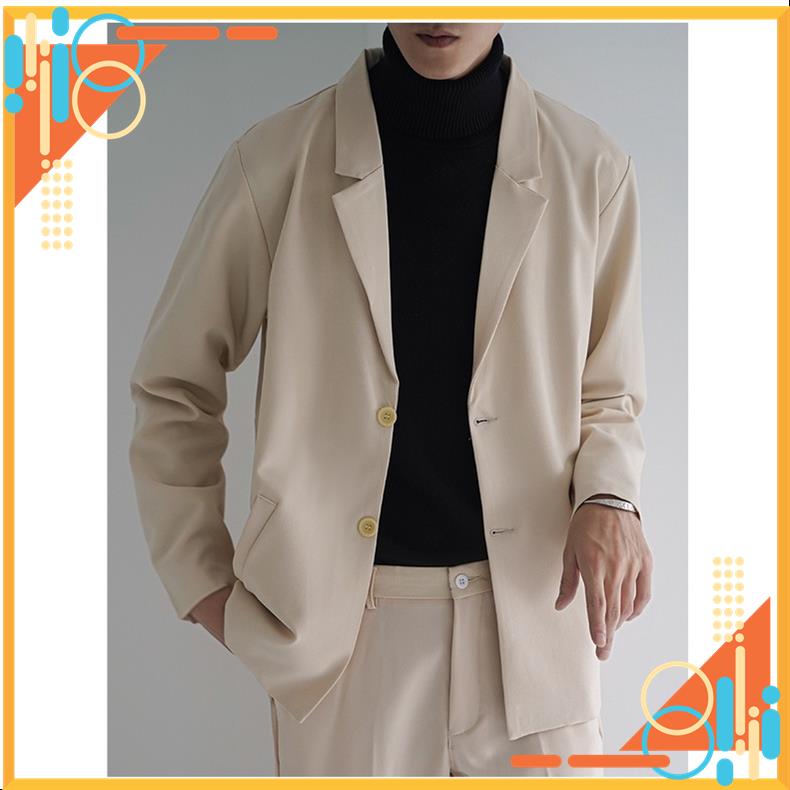 Áo Khoác Blazer NEIT STORE Form Thường Basic Trơn Thời Trang Phong Cách Hàn Quốc Đơn Giản MSP66304
