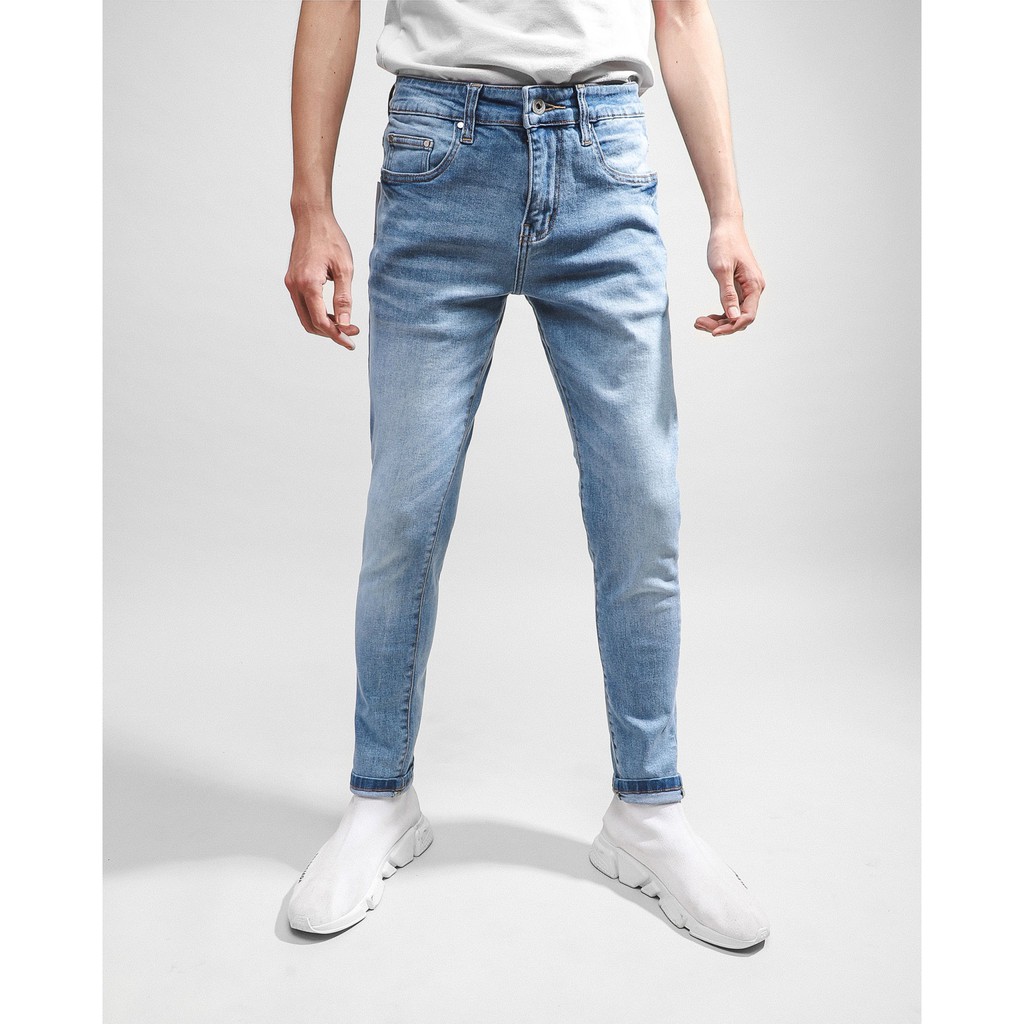 Quần JEAN Skinny ZARA xanh trơn 210201