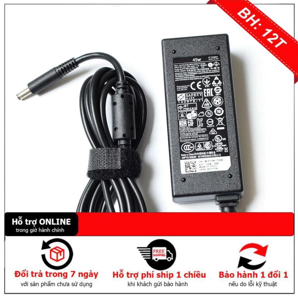 Adapter sạc dành cho Laptop Dell 45w(19.5V-2.31A) - Hàng chính hãng