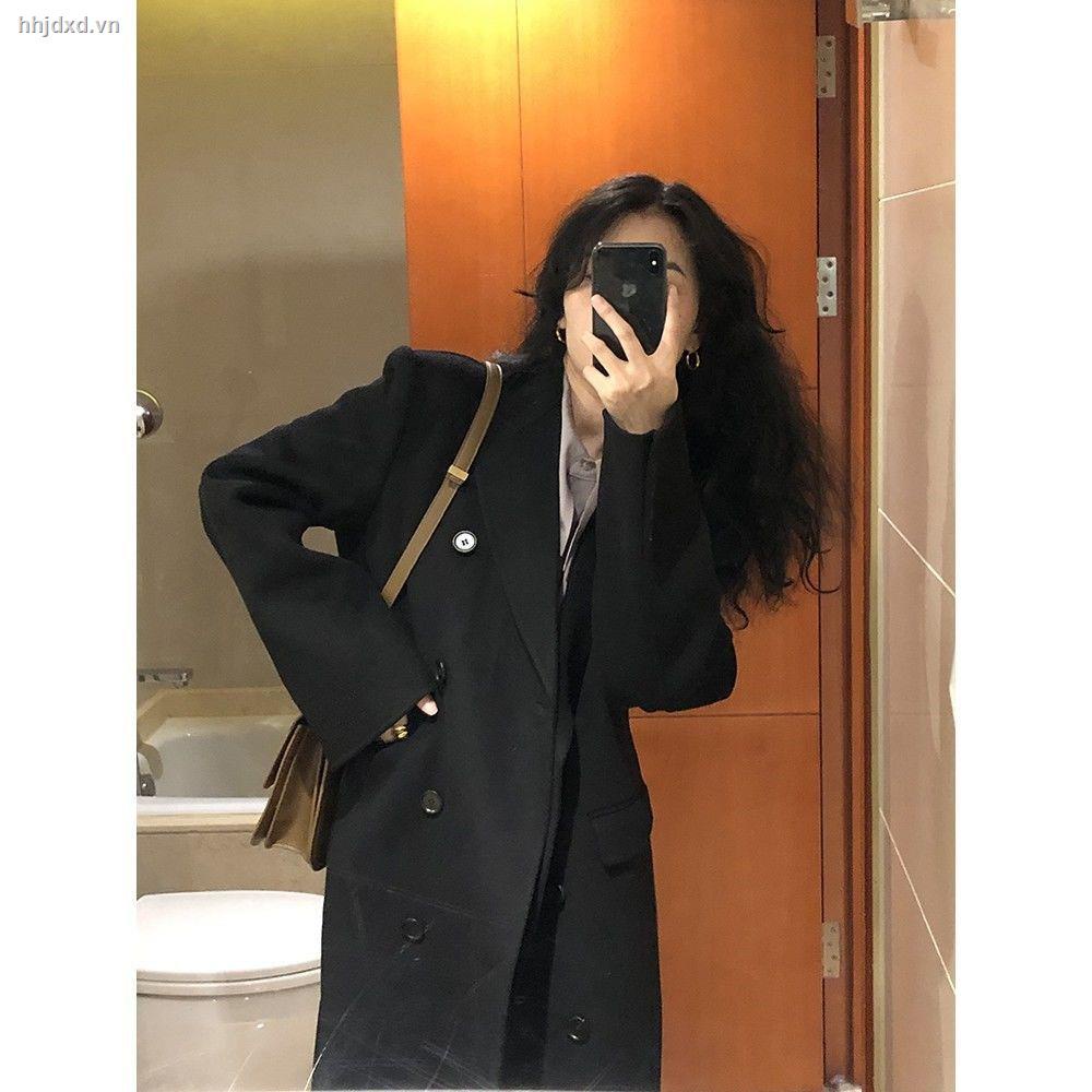 ❈Áo khoác len dáng rộng thời trang thu đông phong cách Hồng Kông mới 2021 | BigBuy360 - bigbuy360.vn