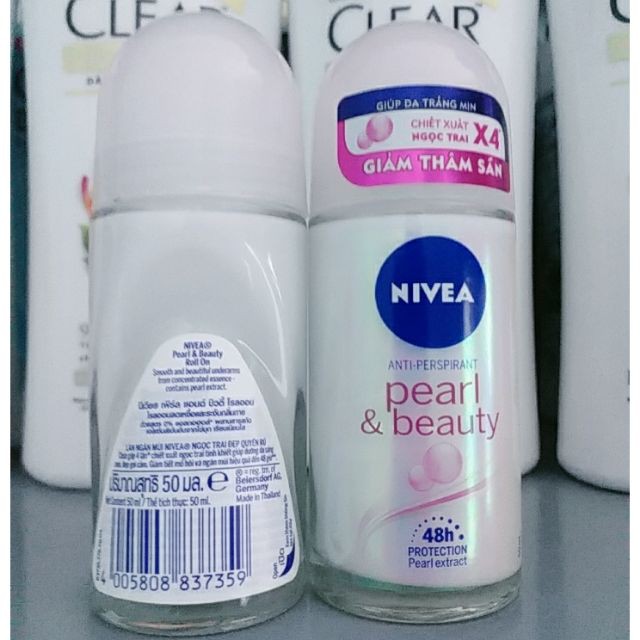 LĂN NGĂN MÙI NIVEA CHIẾT XUẤT NGỌC TRAI 50ml