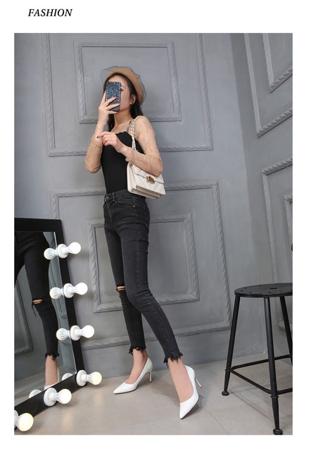 Giầy trơn gót 7 p ( hình thât)