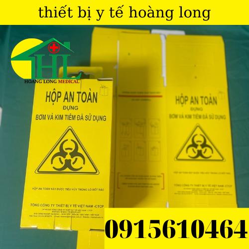Hộp an toàn đựng vật sắc nhọn 5 lít