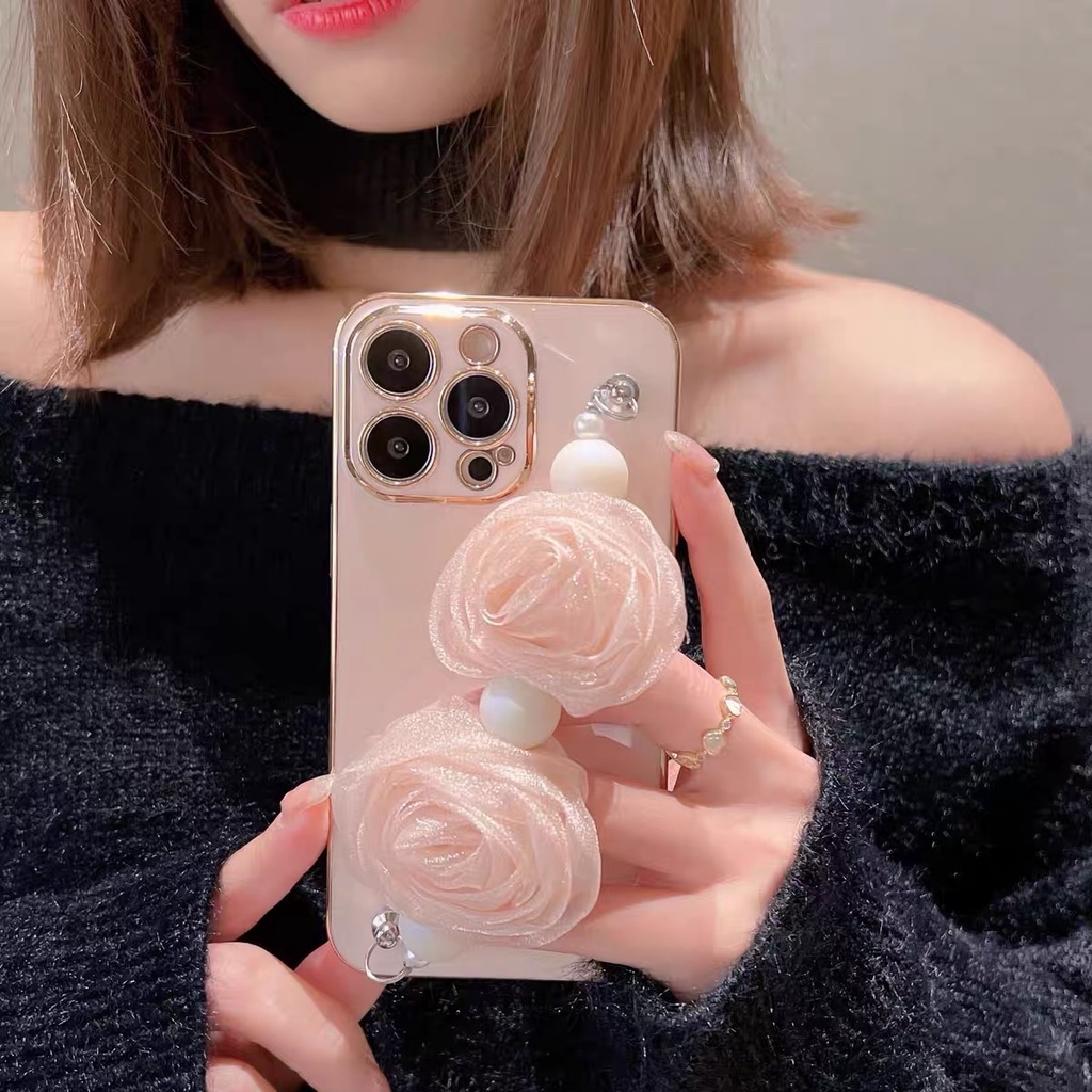 Ốp Điện Thoại tpu Mềm Hoa Hồng Cho iPhoneX XS XR XS max 7Plus 8Plus 11 pro max 12 13 proamx 12 13 pro max