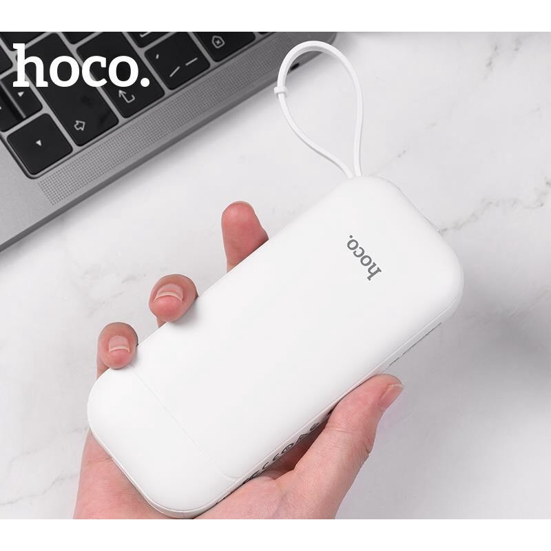 Sạc Dự Phòng Hoco CJ3 Kèm Cáp Sạc Lightning Cho Iphone dung lượng 10.000mAh - Hàng Chính Hãng