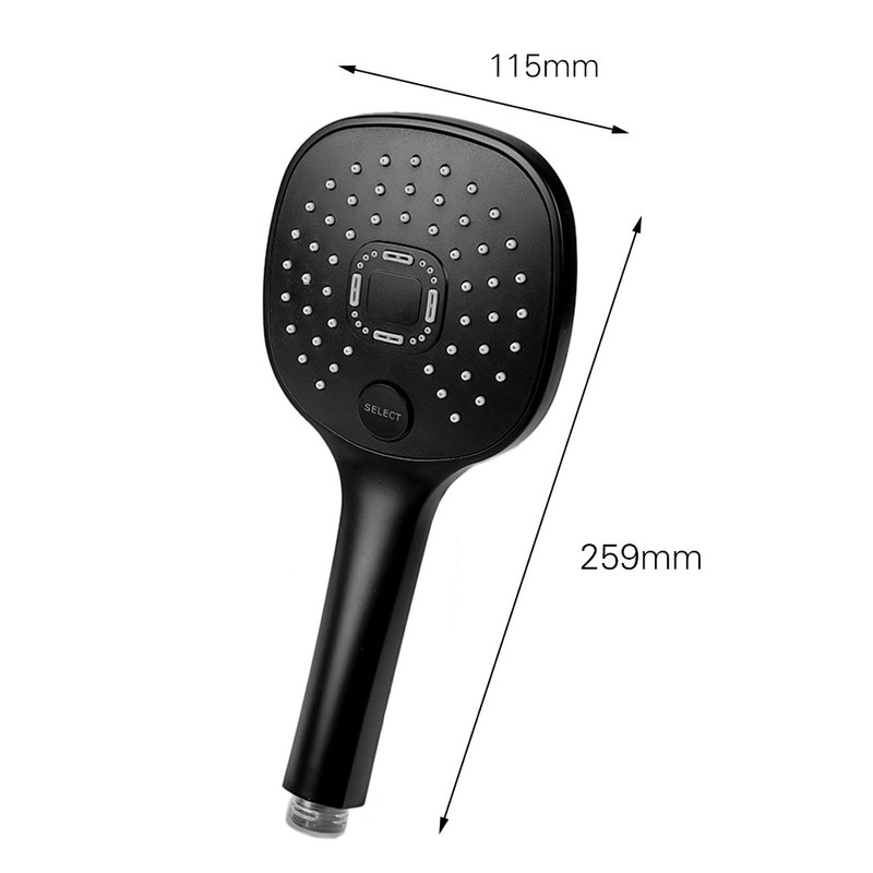 Đầu Vòi Sen Áp Suất Cao 3 Chế Độ Bằng ABS Tiết Kiệm Nước Chất Lượng Cao Có Thể Điều Chỉnh Cho Nhà Tắm