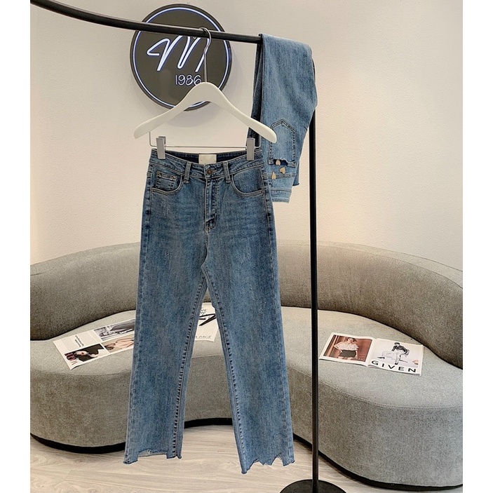 Quần Jeans Suông Tim