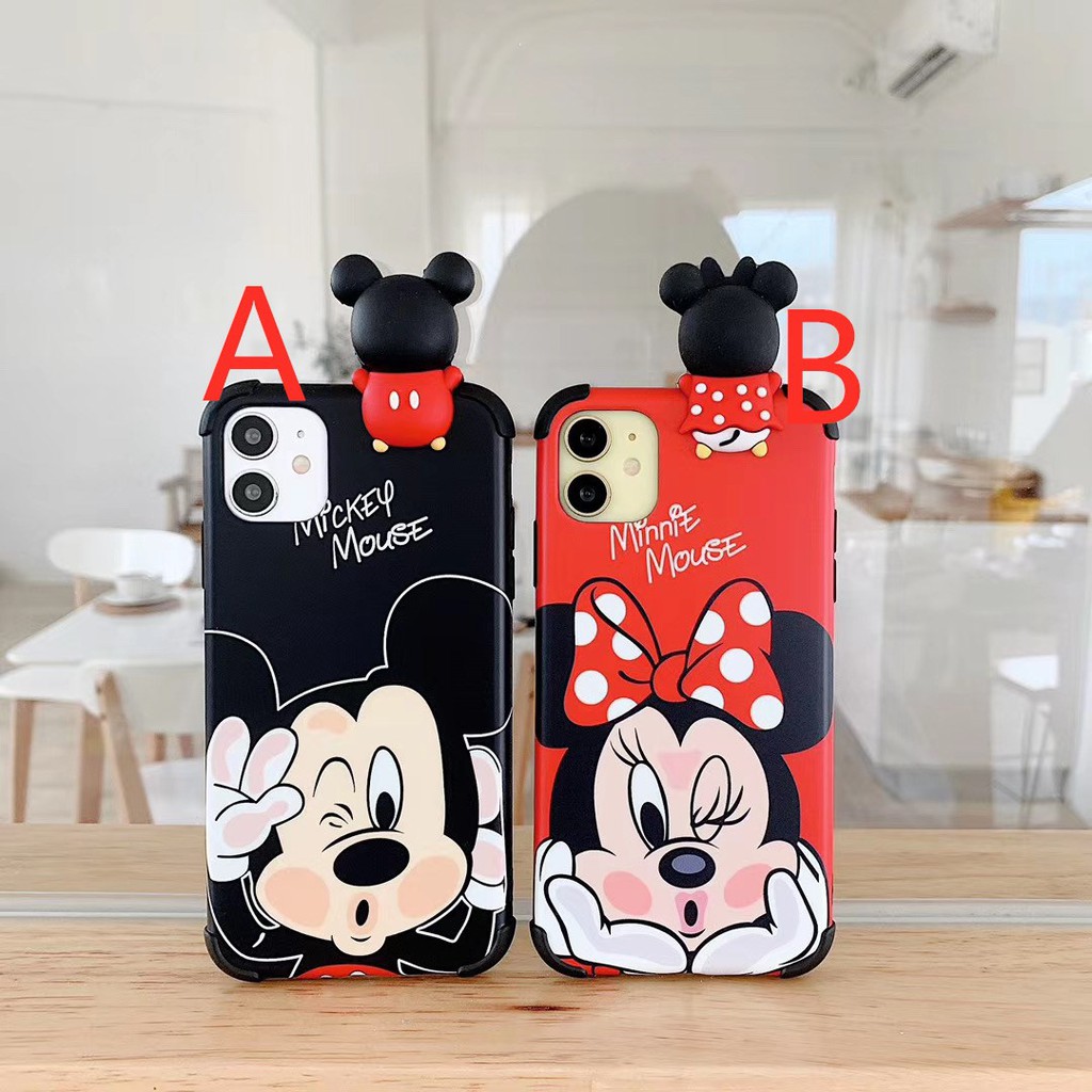 Mickey and Minnie 3D relief Case iPhone 11 Pro Promax X XS XR XSmax 6 6s 7 8 plus Soft Phone Case COD | BigBuy360 - bigbuy360.vn