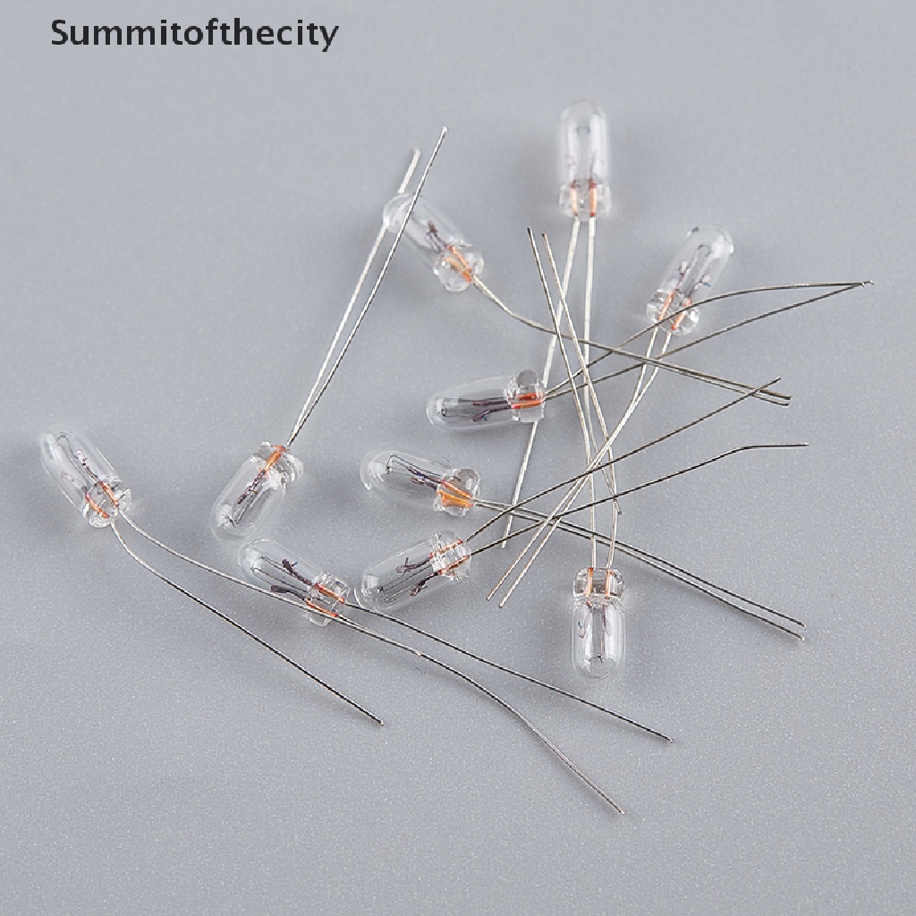 10 Bóng Đèn Sợi Đốt Mini 3 / 4 / 5mm 3 / 6 / 12 / 24V