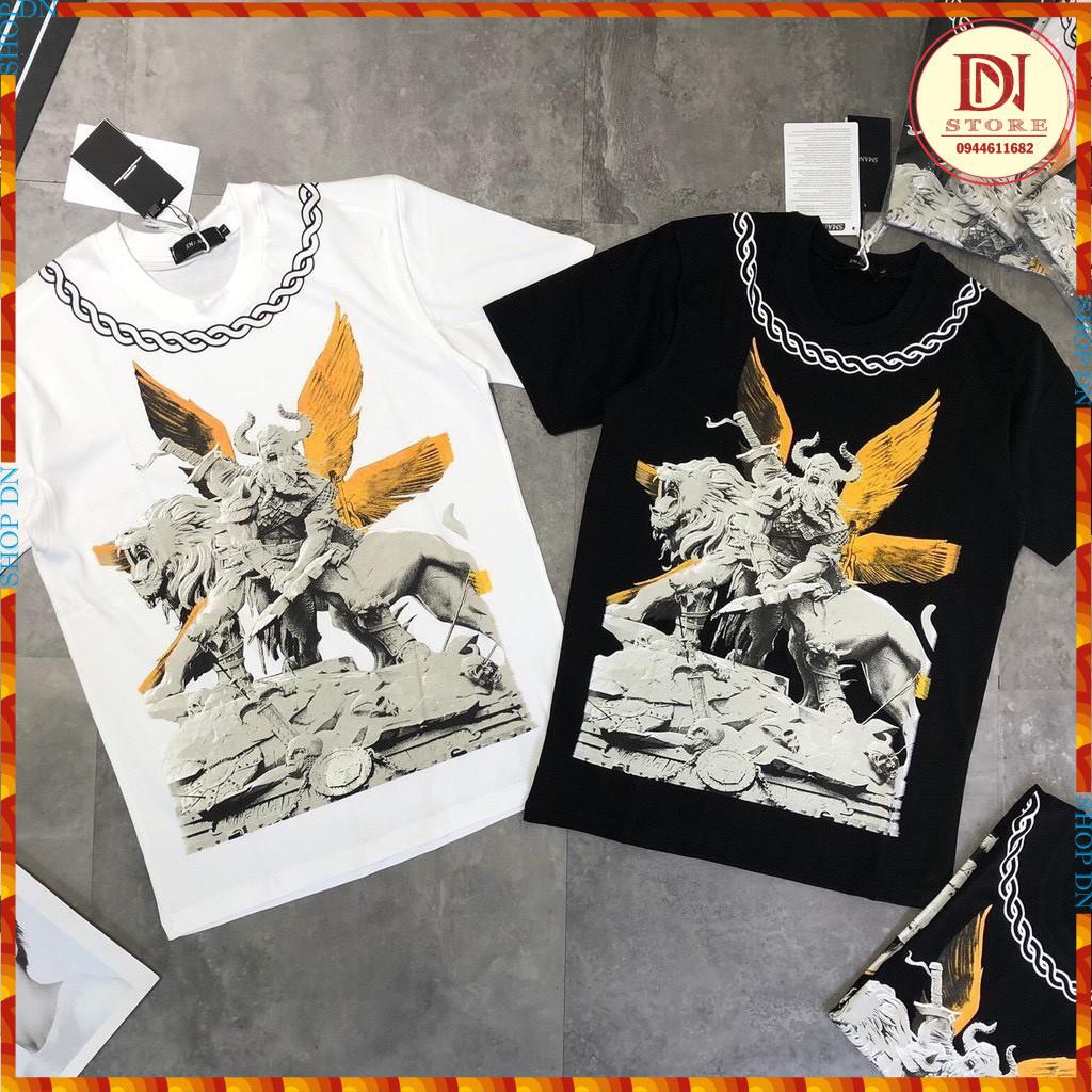 SRAL / áo thun T-shirt MIKENCO Đôi cánh vàng- tay lỡ from rộng phông nam nữ unisex hot trend cotton cao cấp !