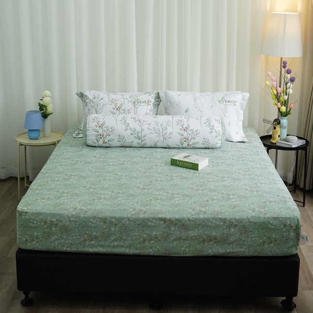 Bộ ga giường Everon Lite chất vải microfiber ELM 208 (4 món, không bao gồm chăn) | BigBuy360 - bigbuy360.vn