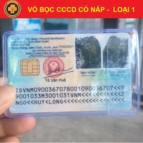  Vỏ Bọc Thẻ Căn Cước Công Dân Có Nắp Trong Suốt 2 Mặt - Hàng Việt Nam Chất Lượng Cao