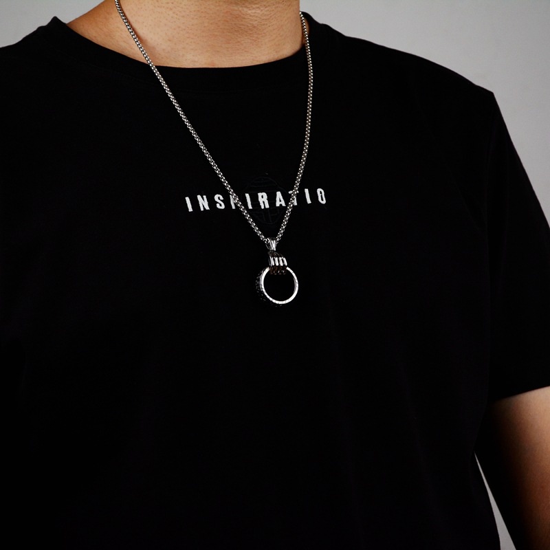 Vòng cổ dây chuyền màu bạc nam nữ unisex Loki Accessories Titan đẹp phụ kiện thời trang - Vòng cổ Hena