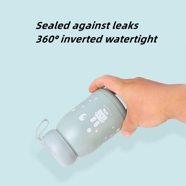 Dễ Thương Bình Đựng Nước Cách Nhiệt Chống Trượt Chống Mài Mòn Hình Thỏ Đáng Yêu Cho Trẻ Em