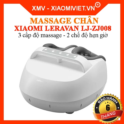 Máy massage chân bấm huyệt Xiaomi Leravan LJ-ZJ008 - Bảo hành 6 tháng