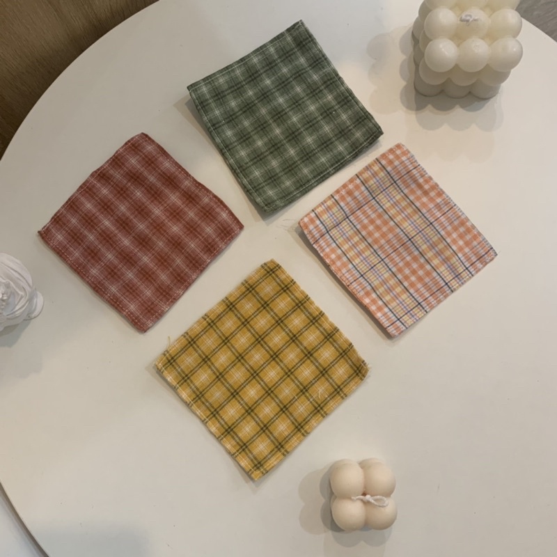 Miếng lót ly, cốc bằng vải hoạ tiết hoa phong cách vintage - Vintage floral coaster