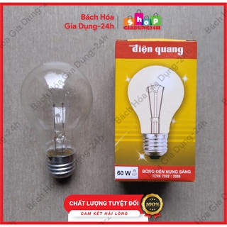 {Freeship}Bóng Đèn Sợi Đốt, Bóng Dây Tóc, bóng sưởi 25W,40W, 60W Điện Quang-Hansunco Giadung24h