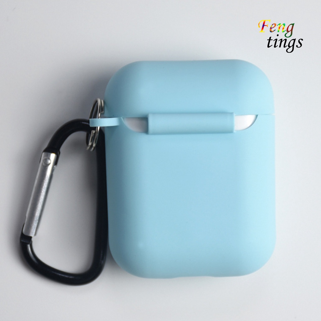 Vỏ bảo vệ hộp sạc tai nghe silicon mềm chống rơi chống trầy xước thích hợp cho Airpods 1 2