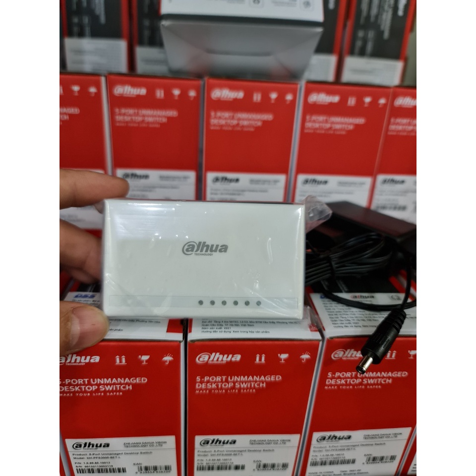 Bộ chia mạng Switch 5 cổng, 8 cổng TPLINK, DAHUA DSS Tốc Độ 100Mb - Chính hãng BH24T