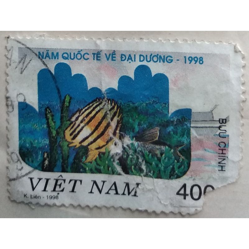Tem bưu chính NĂM QUỐC TẾ VỀ ĐẠI DƯƠNG - 1998