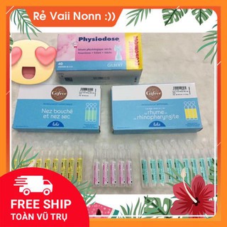 Nước Muối Sinh Lý Kháng Viêm Gifer - Pháp tách lẻ vỉ 10 tép nhỏ, màu hồng cả hộp